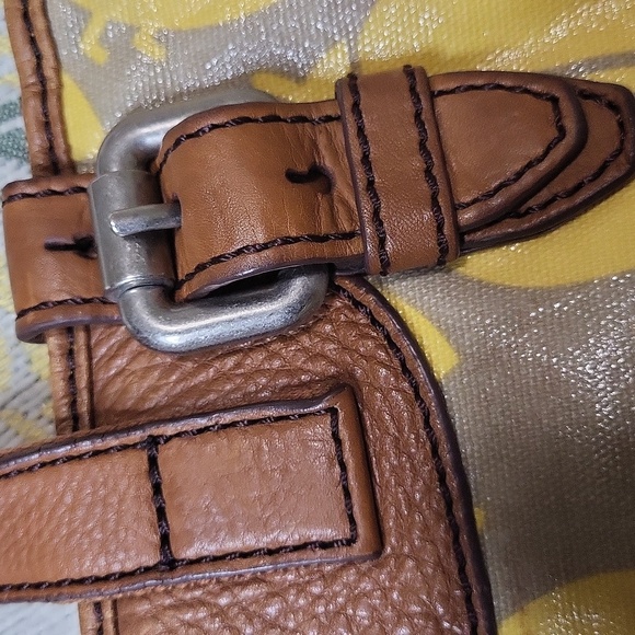 Vintage Fossil Key Per Other Bug Retro Leather Designer Purse shoulder bag - Picture 6 of 12